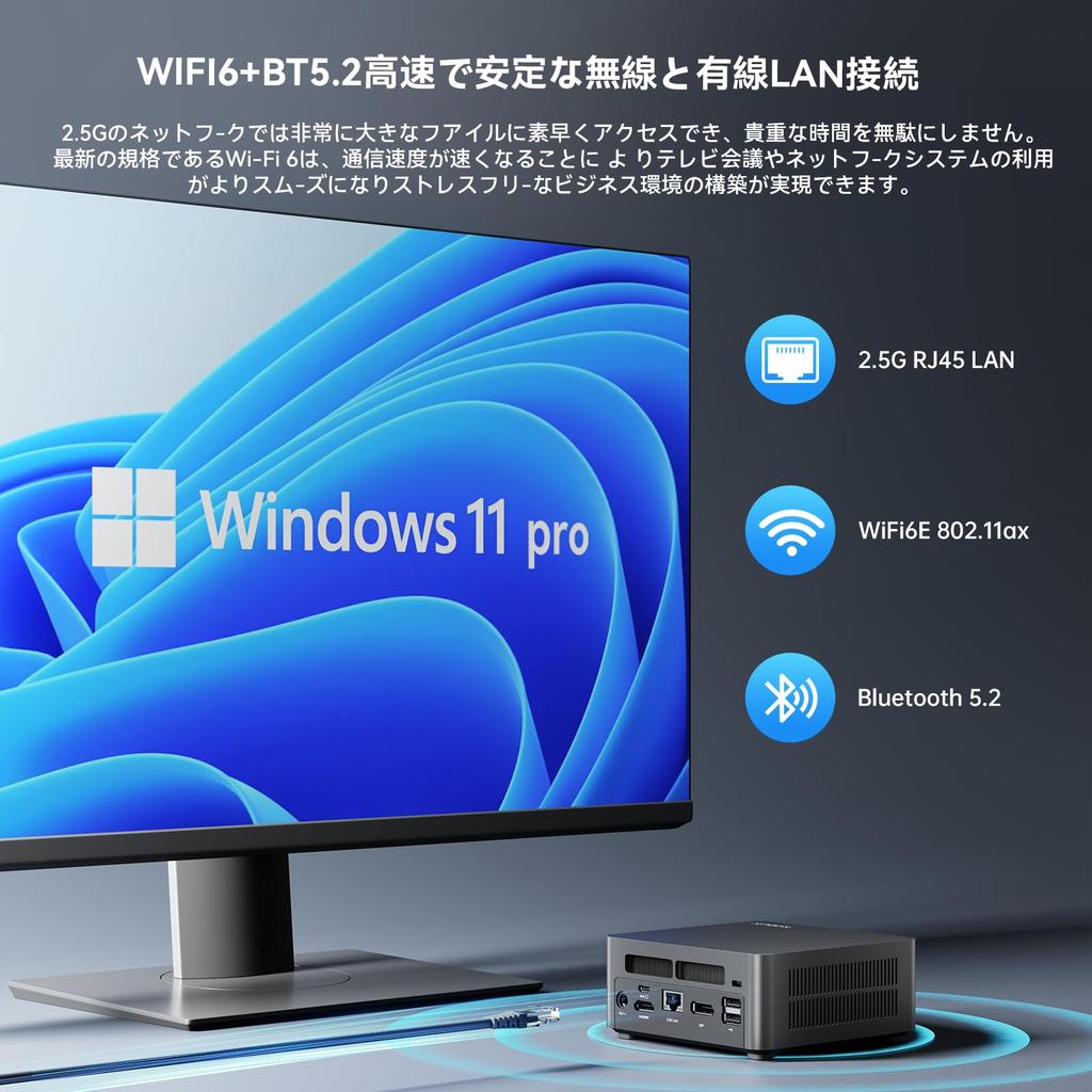 Мини-ПК KODLIX GD90 12-го поколения Core 32 ГБ DDR4 512 ГБ SSD Мини-ПК Потоки Максимальная частота Мини-компьютер 3 вывода на экран Проводная локальная сеть Бесшумный Windows