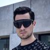Fashion Luxury Connected Large Frame Sunglasses Men's Outdoor Sports Sunscreen Sunshade Glasses Non-polarized