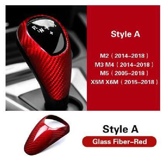 Carbon Fiber Car Gear Shift Knob Cover Base Cover for BMW M3 F80 M4 F82 LHD