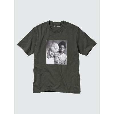 Uniqlo Футболка Peace For All с коротким рукавом и графическим принтом, стандартный крой, баския