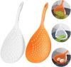 Strainer Scoop Colander Slotted Pasta Spoon Plastic Skimmer Spoon with Handle Food Drain Shovel for Kitchen Cooking