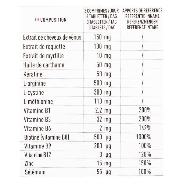 Granions pro keracys cheveux 4 en 1 270 comprimés