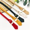 1 пара Мягкая ручка из кожи для DIY с дизайном из золотых кнопок-заклепок Ремень для кожаной сумки Съемный Ручка для сумки-тоут для поделок DIY