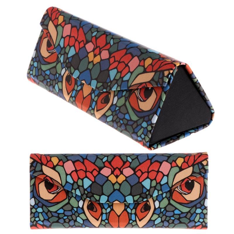 Triangle Foldable Glasses Case Cartoon Animal Eyeglasses Sunglasses Storage Box
