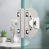13-18mm Glass Display Cabinet Locks No Need Drilling Room Door Locks Office Glass Door Lock  Home