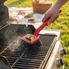 Replaceable Pads Safe Grill Grate Scrubber Stainless Steel Grease Remover Brush  Home Use