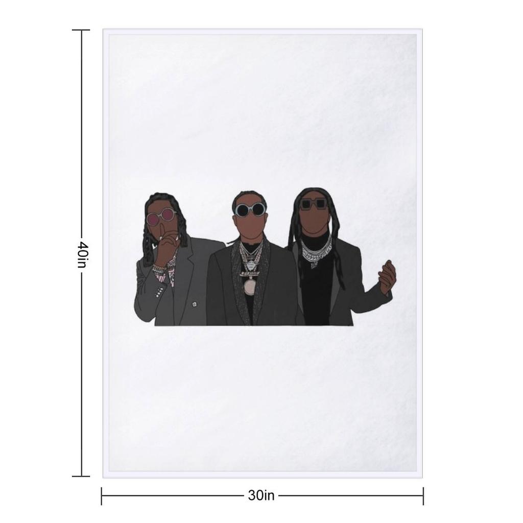 The Migos Throw Blanket Vintage Sleeping Bag Cute Plaid Travel Blankets