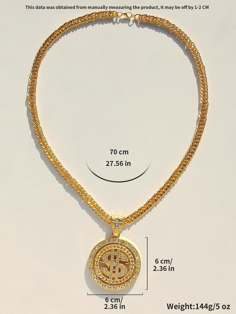 Her Lab Ювелирные изделия| Изысканное бриллиантовое колье, кубинское колье с вращающимися деньгами, упаковка шкатулки для драгоценностей.