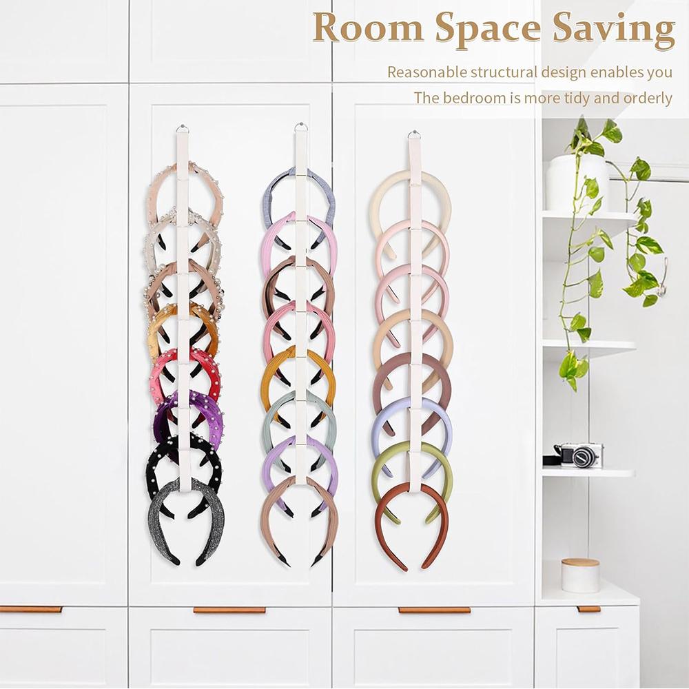 3pcs Headband Holder Organizer for Girls Bedroom College Dorm Decor