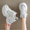 Women's White Platform Sneakers Breathable Mesh Running Shoes for Mujer Thick Bottom Non Slip Casual Sports Sandals Chaussure