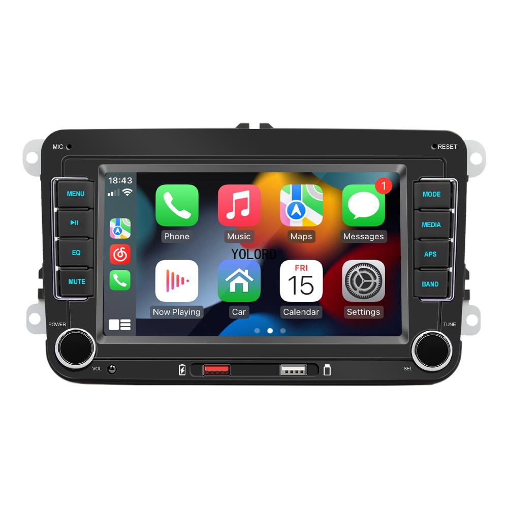 2 Din автомобильный радиоприемник 7 дюймов HD Autoradio Carplay мультимедийный плеер автомобильный аудиосистема автомобильная стереосистема MP5 Bluetooth USB TF FM камера для Volkswagen