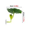 1 Pc Green Leaf Hammock for Betta Fish Stress-Reducing Aquarium-Safe Decor with Suction Cup for Fish Tank Fake Plants Decoration