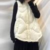 Vest for Women Down Winter Thickened Sweater Sleeveless Tops Vest Oversize Casual Solid Color Vest