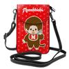 Monchhichi Чехол для смартфона из натуральной кожи На плечо и мини Популярный 19 см Высота x Ширина x 4 см Толщина [JMI] Сумка, Тонкий, Женский Мужской Чехол,