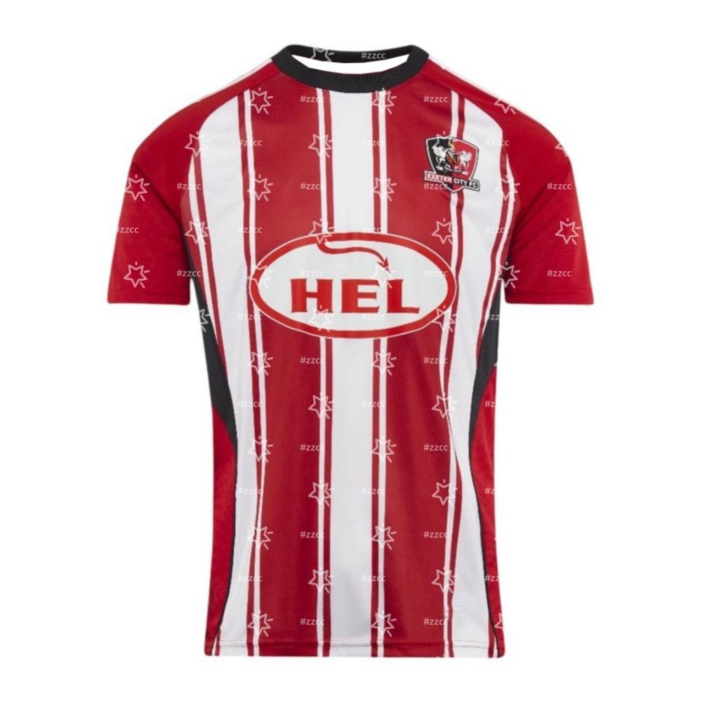 Домашняя футбольная форма Exeter City тренировочный костюм подарок футбольному фанату Летний спортивный мужская футболка детская одежда футболка женщина