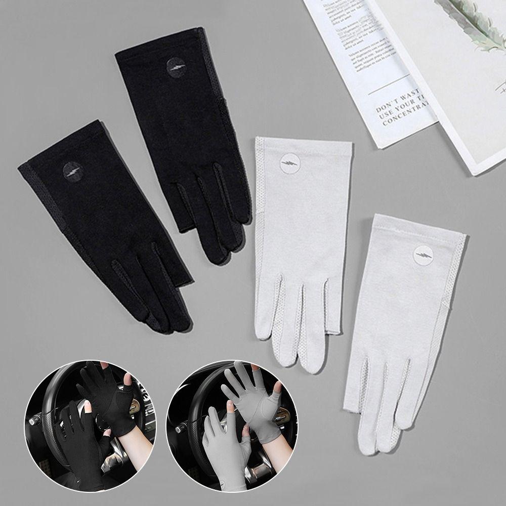 Elastic Sun Protection Gloves Thin Cycling Driving Gloves Summer Sunscreen Gloves Sports