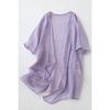 Ultra Thin Cotton Linen Loose Cardigan Women's Mid To Long Blouse Shawl Jacket Paired with Plus Size Sun Protection Shirt