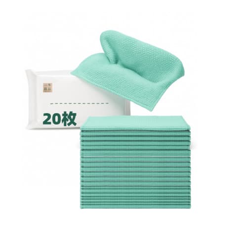 Disposable Microfiber Cloths, 20 Sheets, for Kitchen, Car Wash, and Glasses Cleaning. Static-Cling Microfiber Kitchen Towels. Highly Absorbent, Durabl