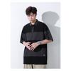 Мужская поло с цветовыми блоками и полосками, повседневная, с коротким рукавом, свободного кроя, уличная