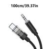 14cm/1m Long USB C to 3.5 Dongle Cord Type C to 3.5mm Plug Adapter Cable Line for Note 10/20/S20/21 Smartphones