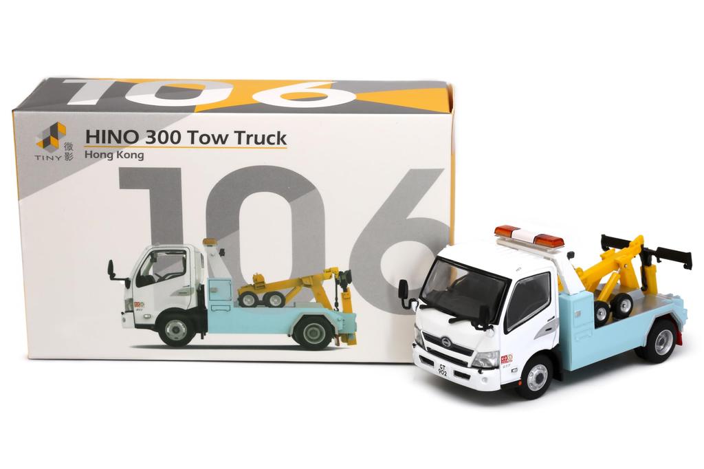 Модель эвакуатора Hino 300 в масштабе Tiny City 1/64
