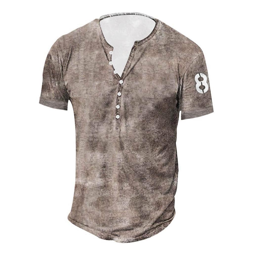 Men's Short Sleeve Graphic And Embroidered Fashion T-Shirt Spring And Summer Short Sleeve Printed