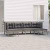 VidaXL Garden Lounge Set with Cushions 6 Pcs, Patio Furniture Set, Outdoor Furniture, Patio Sofa, Modern, 3187552