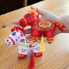 Cute Stuffed Animal Keyring Mascot Dolls Cartoon Steed Doll Zodiac Pony Figurine  Year of Horse