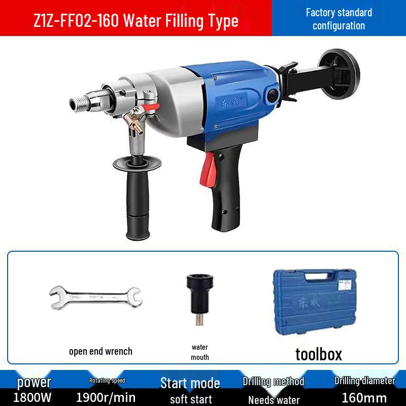 Diamond Core Drill for Concrete AC Vent Openings - Light-Duty Benchtop High-Power Machine