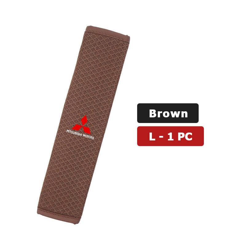cxdjmy1 For Mitsubishi 1/2PCS Car Seat Belt Cover Adjustable Ice Silk Safety Protection Shoulder Pad Outlander Lancer Cross Colt Xpander
