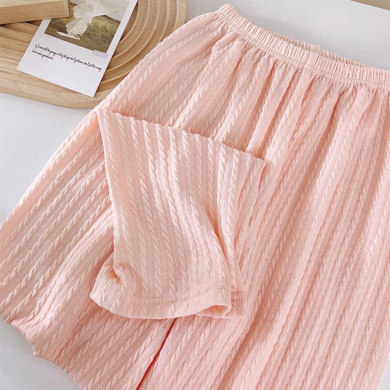 Пижама больших размеров, женский комплект из трех предметов, весна-осень, хлопок, с длинными рукавами, подушками для груди, летняя домашняя одежда