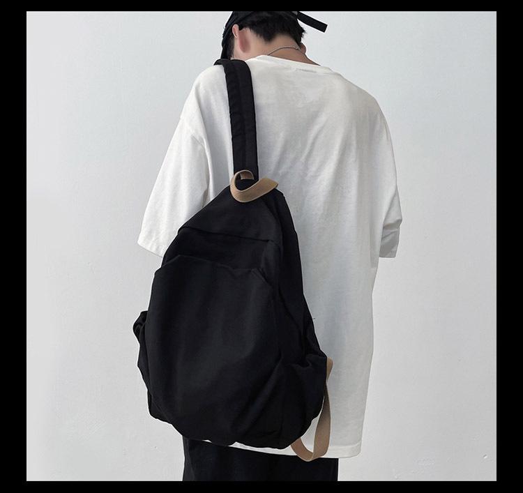 Ретро Холщовый Рюкзак Лес для Девочек - Японский Стиль Харадзюку, Простой и Универсальный для Старшеклассниц