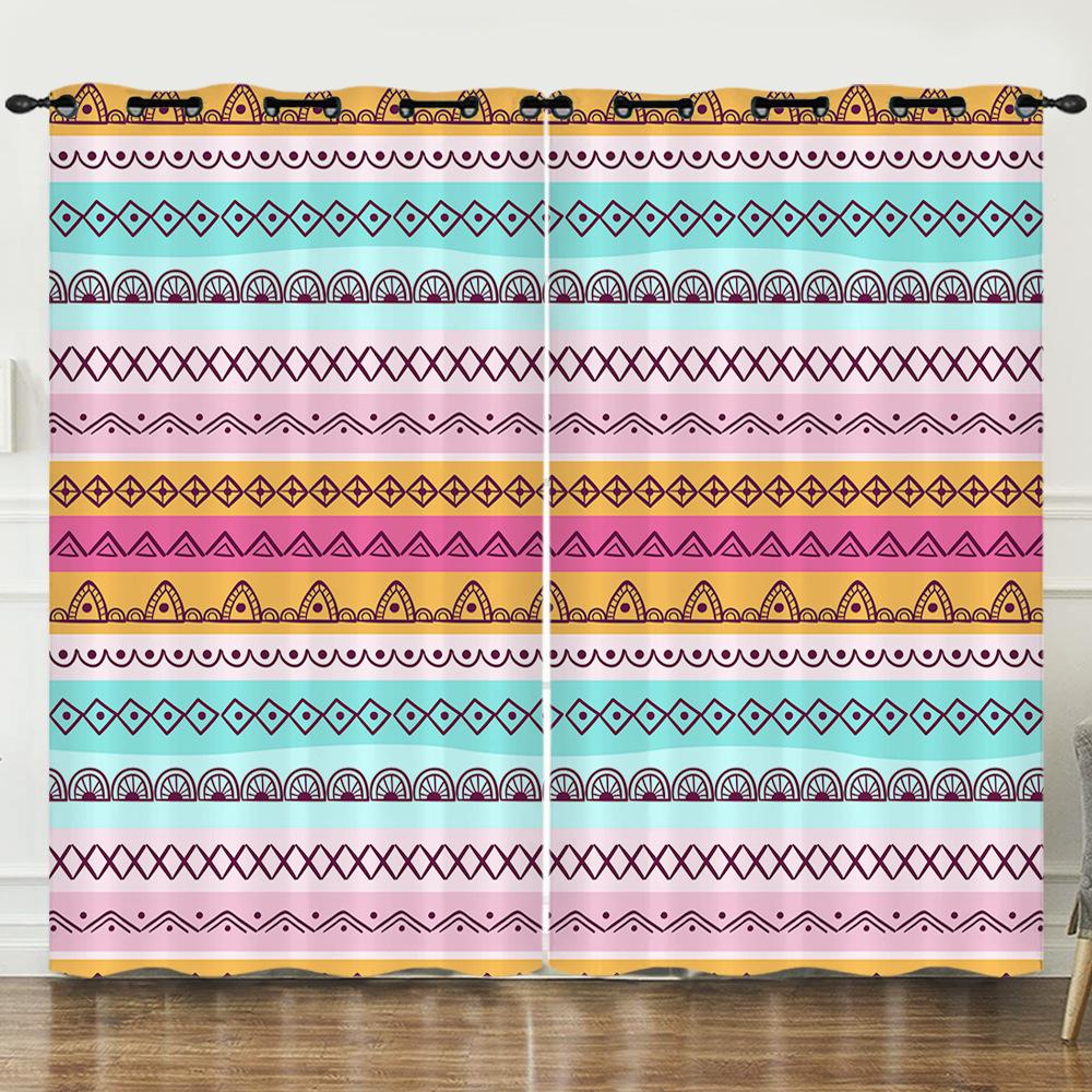 Серия 3D Fresh Printing Цифровая печать Штора Блэкаут и на люверсах