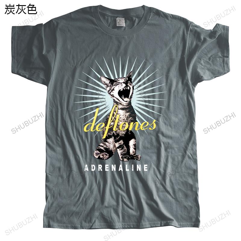New Arrived Streetwear Tshirt Men Summer Top Tees DEFTONES ADRENALINE Mens High Quality T-shirt Brand Clothing Euro Size TOPS