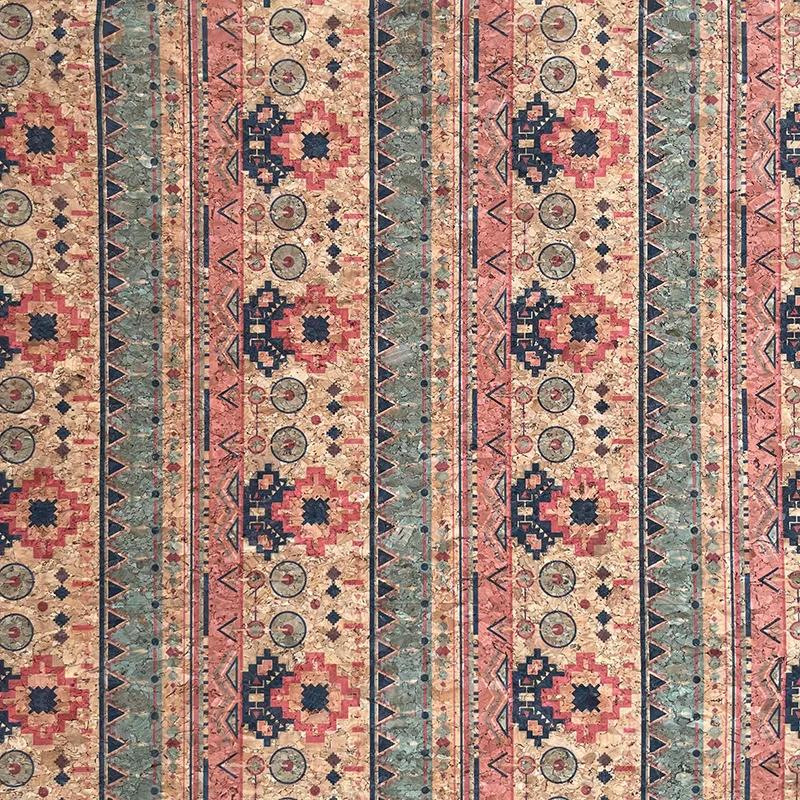 100x135cm Thick Natural Cork Printing Leather Fabric Luggage Handbag Wood Grain Decorative PU Fabric DIY Shoes Accessories