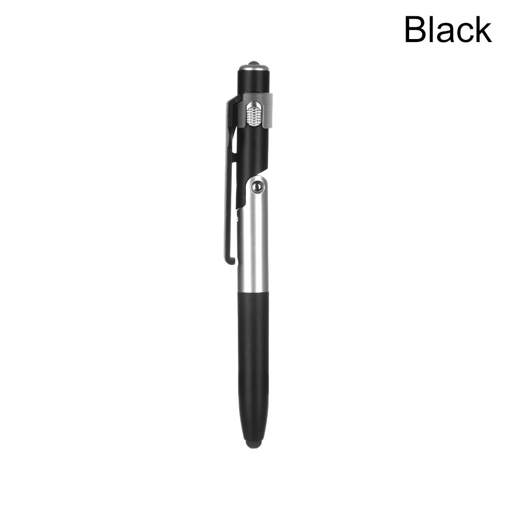LED Light Electronics Foldable Ballpoint Pen Touch Screen Pen Capacitive Pen Mobile Phone Stand