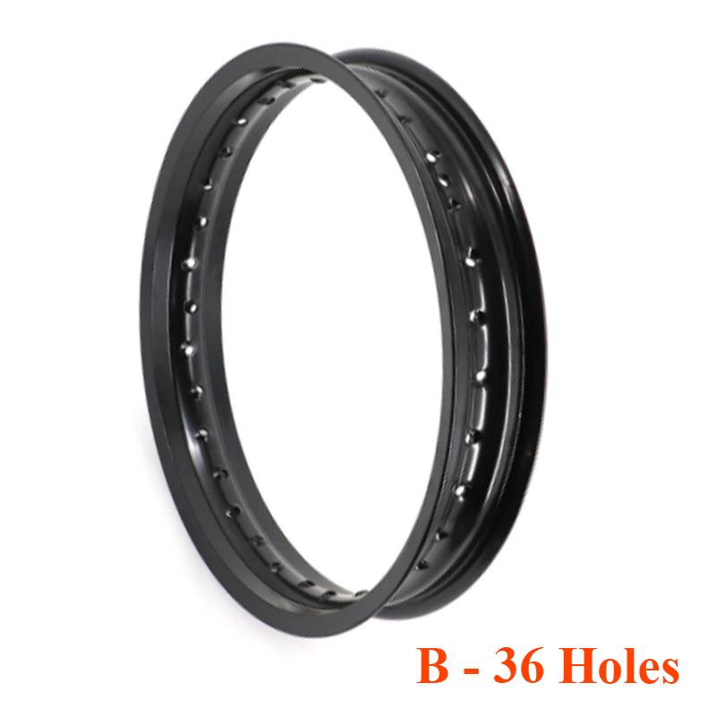 2.50*17 Inch 32 36 Spokes Holes Aluminum Alloy Black Rim Motorcycle 17 Inch 2.50x17 Wheel Rims