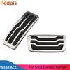 Автомобильные педали из нержавеющей стали, чехол для педали акселератора, газа и тормоза для Ford Everest Ranger 2016-AT MT Parts