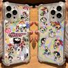 Милый Чехол для Телефона Powerpuff Girls P для IPhone 16 15 14 13 12 11 Mini Pro Max X XR XSMax 7 8 Plus Ударопрочный Прозрачный Чехол