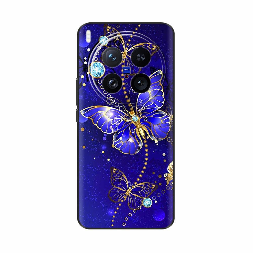 Для VIVO X200 Ultra Чехол Милый Мультяшный Расписной Задняя Крышка Для VIVO X200 Pro Mini X100 Ultra Ударопрочный Чехол Бампер Fundas Para