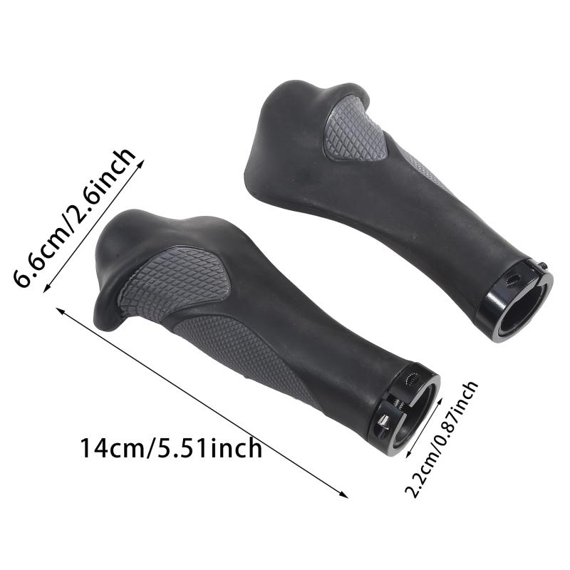 1 пара ручек для велосипеда, противоскользящие, двухсторонние, с фиксатором, ручки для велосипедного руля, чехлы для велосипедных деталей