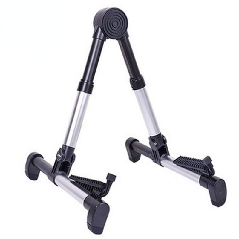 Foldable Guitar Stand Adjustable Acoustic Classical Folding Electric Bass Kids Ukulele Right or Left Handed Rack Violin V Holder
