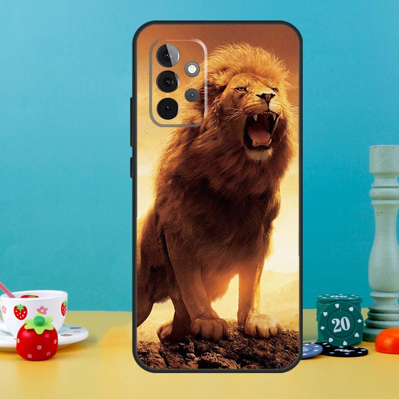 Чехол "Рычащий Лев" для Samsung Galaxy A35 A26 A16 A05 A55 A15 A32 A12 A22 A52 A54 A34 A14 A56 A36 A13 A53