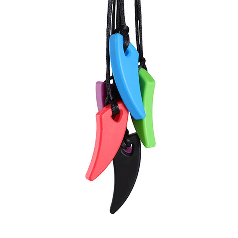 Детское жевательное ожерелье, пищевая силиконовая сенсорная жевательная игрушка для детей, детский аутизм