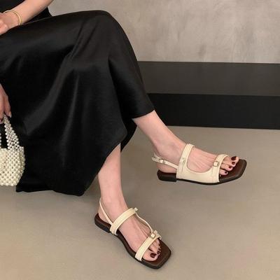 Удобные сандалии на плоской подошве, женская летняя обувь, новая красивая юбка, обувь для путешествий, приморская обувь