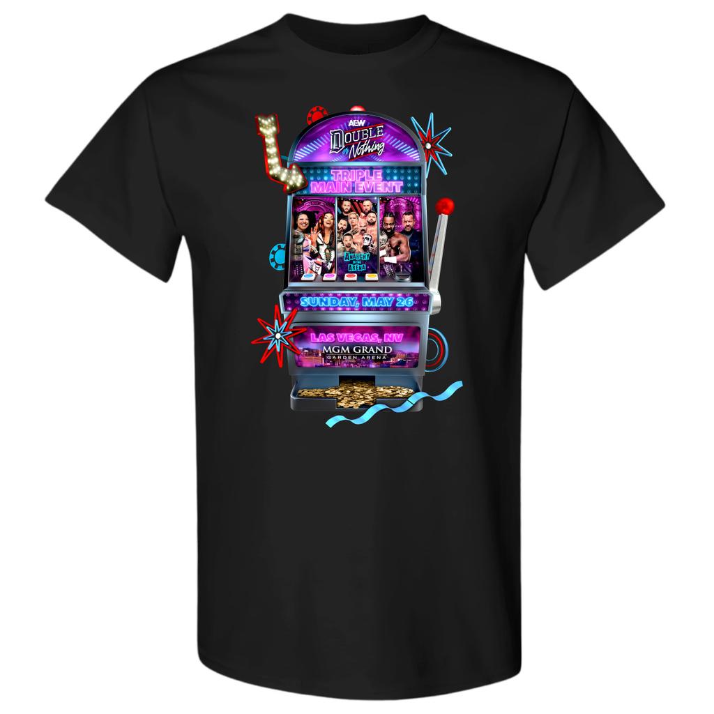 AEW DOUBLE OR NOTHING 2024 POSTER TEE AEW Official T-Shirt