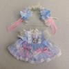 20CM Doll Clothes Multicolor Hairband Suspender Gift Cap Dress Suit  Cotton Stuffed Doll