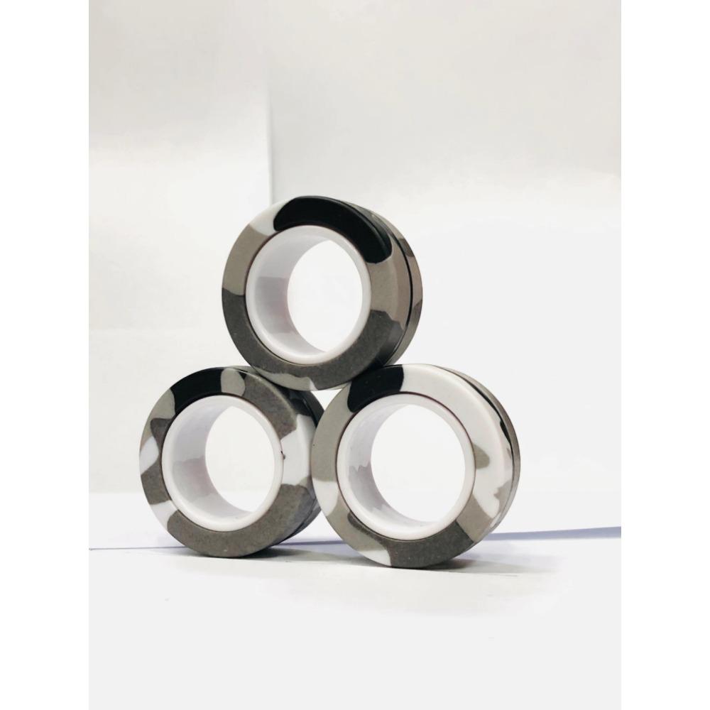 3 шт. Магнитные кольца на пальцы Разноцветный набор спиннеров для снятия стресса и тревоги