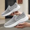 2025 Men Mesh Loafers Walking Shoes Outdoor Summer Flats Black Fitness Sports Sneakers Comfortable Big Size 39-48