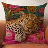 45cm Cushion Cover Soft Material Decorative Pillowcase Animal Print Throw Cushion  Home Decor